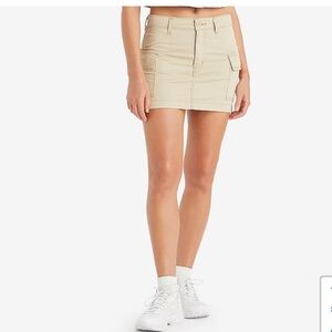 Levi’s Beige Cargo Mini Skirt